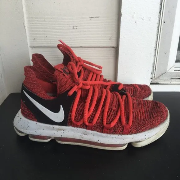 Nike Men's Zoom Kevin Durant KD 10 Red Velvet Basketball Shoes Sneakers size 8.5