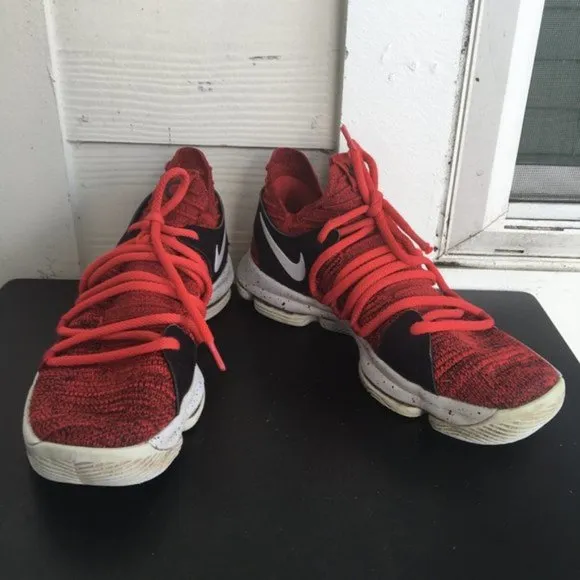 Nike Men's Zoom Kevin Durant KD 10 Red Velvet Basketball Shoes Sneakers size 8.5
