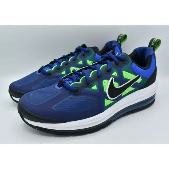Nike Men Size 10 Air Max Genome Royal Blue Black Sneakers Shoes DC9410 400