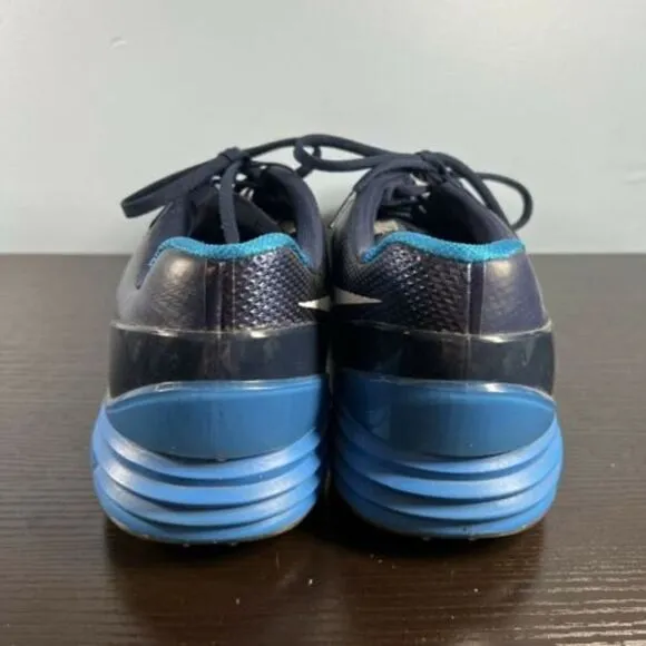 Nike Mens Lunar Control 4 819037-400 Blue Golf Cleats Shoes Sneakers Size 13