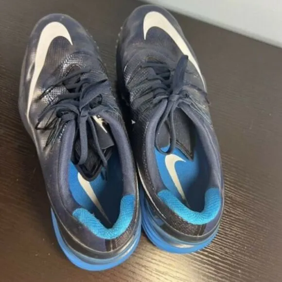 Nike Mens Lunar Control 4 819037-400 Blue Golf Cleats Shoes Sneakers Size 13