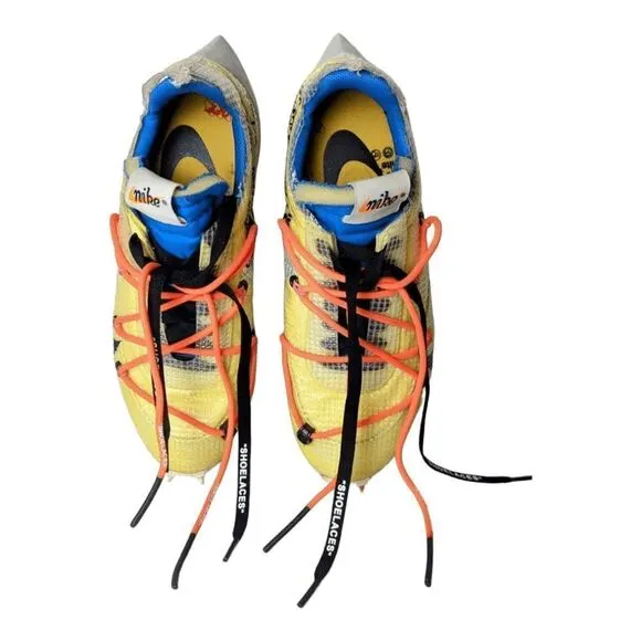 NIKE Off-White X Vapor Street 'Tour Yellow' Running Shoes Size 7.5
