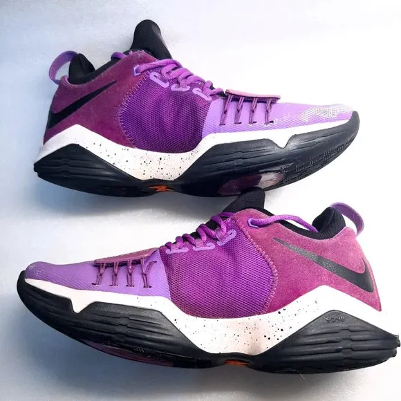 NIKE PG 1 Bright Violet Paul George Basketball Shoes 878627-500 Size 10 purple