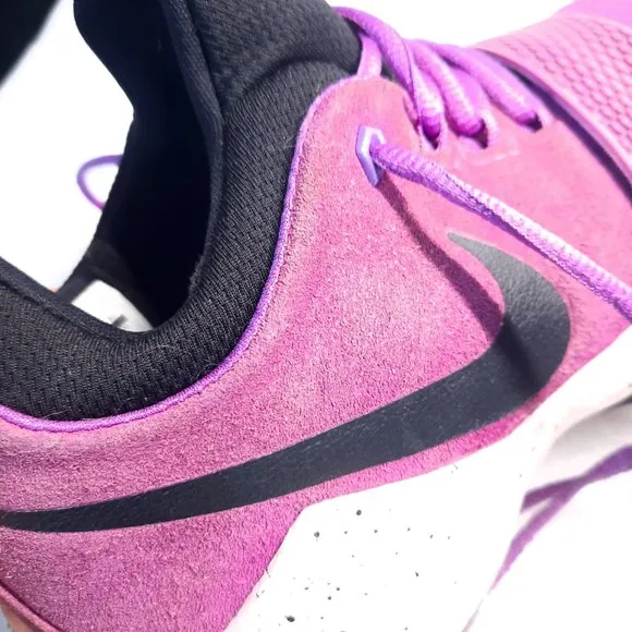 NIKE PG 1 Bright Violet Paul George Basketball Shoes 878627-500 Size 10 purple