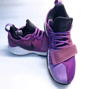 NIKE PG 1 Bright Violet Paul George Basketball Shoes 878627-500 Size 10 purple