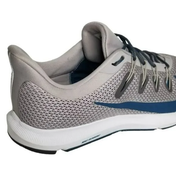 Nike Quest Gray Blue Running Shoes Men's Size 14