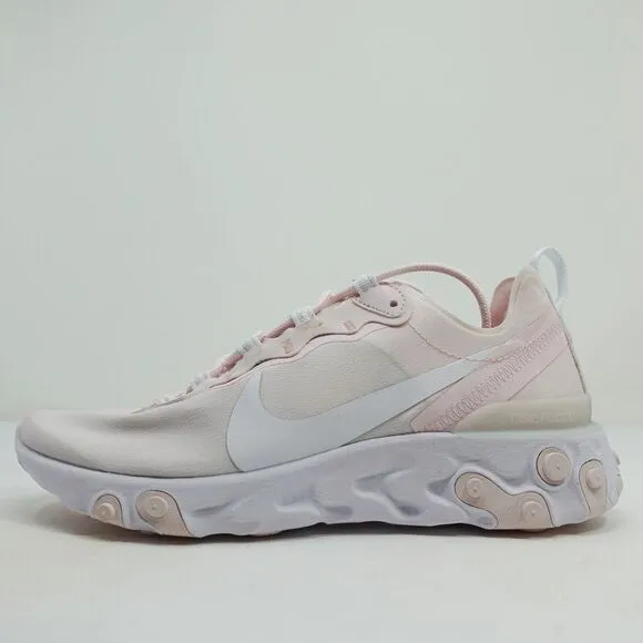 Nike React Element 55 Pale Pink Running Shoes BQ2728-600 Womens Size 6.5