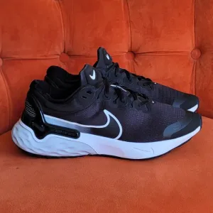 Nike Renew Run 3 Men's Road Running Shoes Black/White/Platinum DC9413-001