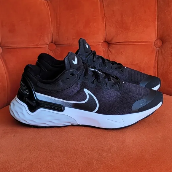 Nike Renew Run 3 Men's Road Running Shoes Black/White/Platinum DC9413-001
