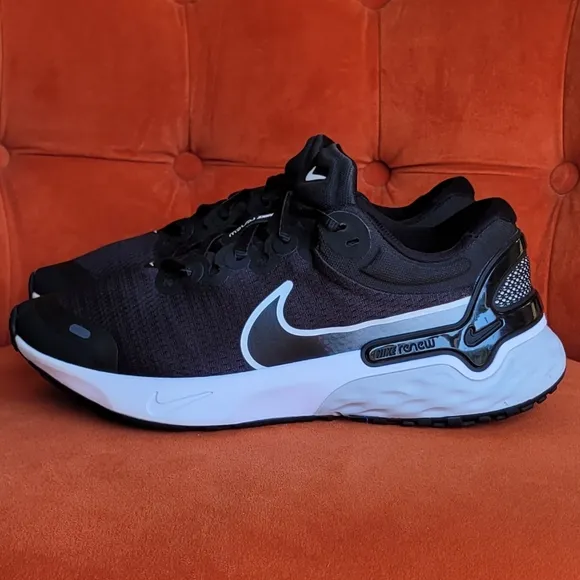 Nike Renew Run 3 Men's Road Running Shoes Black/White/Platinum DC9413-001