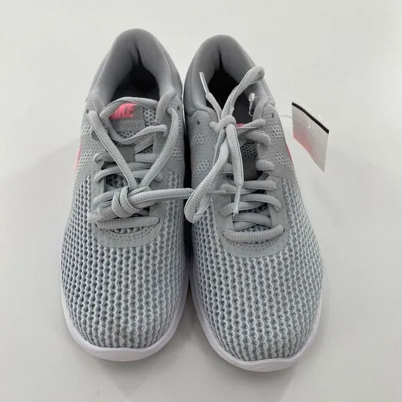 Nike Revolution 4 Pure Platinum/Sunset Pulse 908999-016 Women's Size 5-NEW