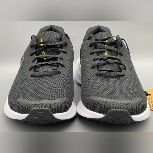 Nike Revolution 7 Athletic Running Shoes Black Gold FB2208-006 Women Sz 10.5 NEW