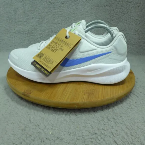 Nike Revolution 7 White and Blue Running Shoes Woman Size 10 Sneakers FB2208-001