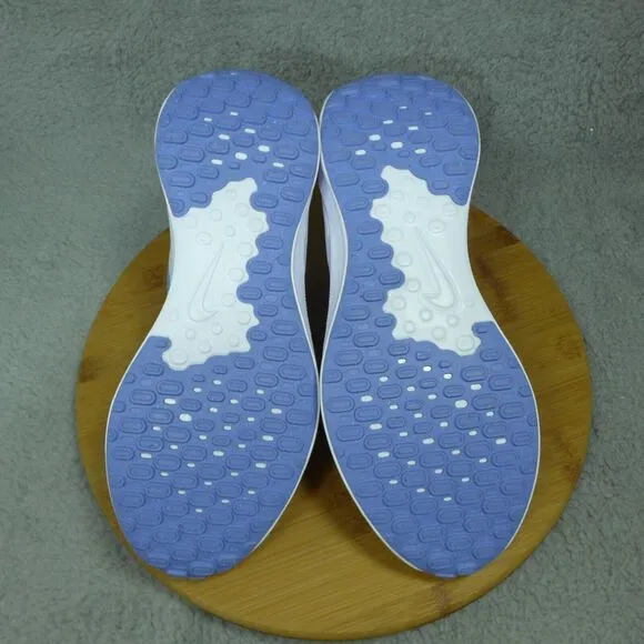 Nike Revolution 7 White and Blue Running Shoes Woman Size 10 Sneakers FB2208-001