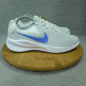 Nike Revolution 7 White and Blue Running Shoes Woman Size 10 Sneakers FB2208-001
