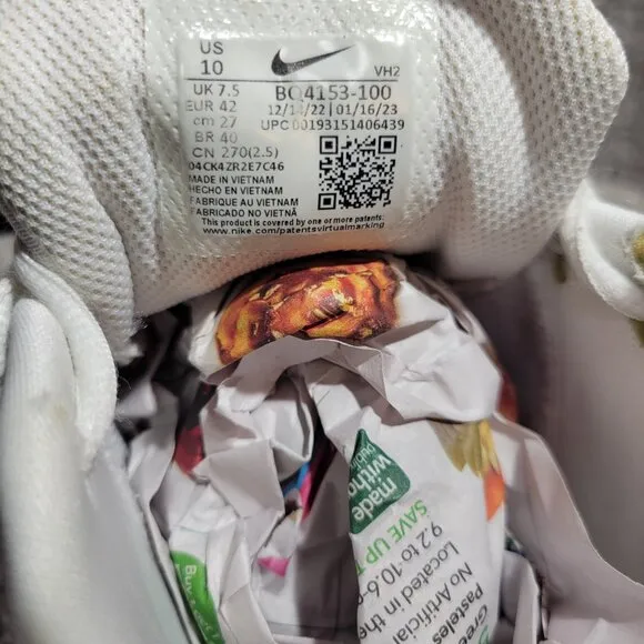 Nike RYZ 365 Women's Size 10 US White Running Sneaker Shoes BQ4153-100