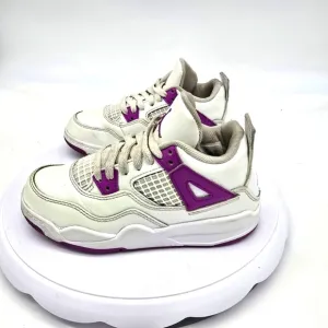 Nike Shoes Toddler 12C Air Jordan 4 White 'Hyper Voilet Sneakers FQ1312-151