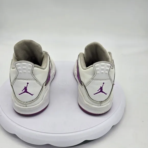 Nike Shoes Toddler 12C Air Jordan 4 White 'Hyper Voilet Sneakers FQ1312-151