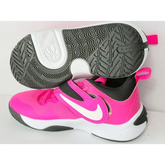 Nike Team Hustle Fierce Pink D11 GS Sneakers Women's Girls DV8996-601 Size 5Y
