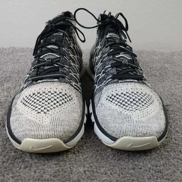 Nike Train Ultrafast Flyknit Mens Size 9.5 Shoes 843694-004 Sneakers Black Gray