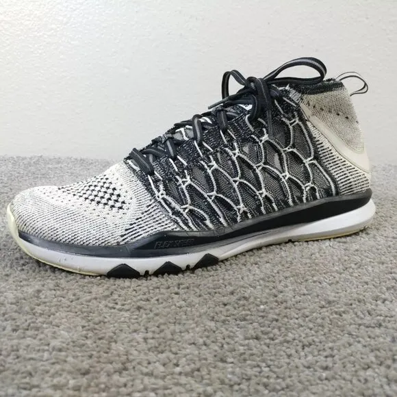 Nike Train Ultrafast Flyknit Mens Size 9.5 Shoes 843694-004 Sneakers Black Gray
