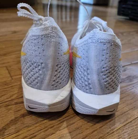 Nike Women's White and Pink Running Shoes