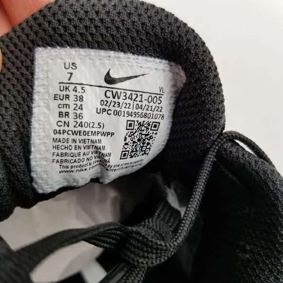Nike Womens Winflo 8 CW3421-005 Black Running Shoes Sneakers Size 7 Athletic