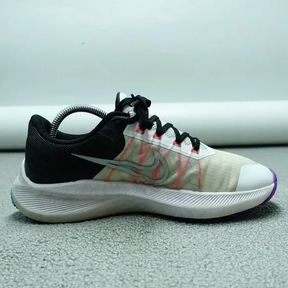 Nike Womens Zoom Winflo 8 CW3421-103 White Running Shoes Sneakers Size 10