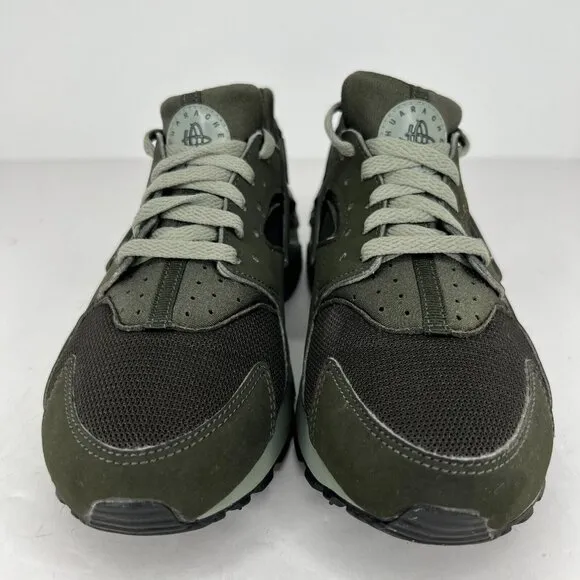 Nike Youth 654275-302 Green Air Huarache Sequoia Low Top Size 7 Y Running Shoes