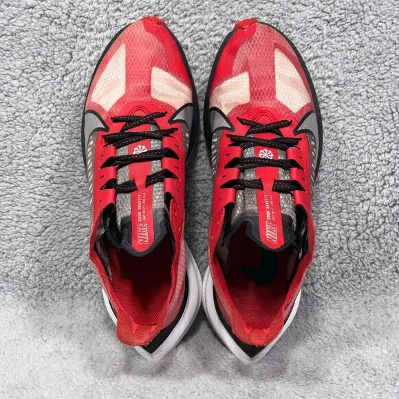 Nike Zoom Gravity Mens Size 10.5 Running Shoes Sneakers University Red Silver