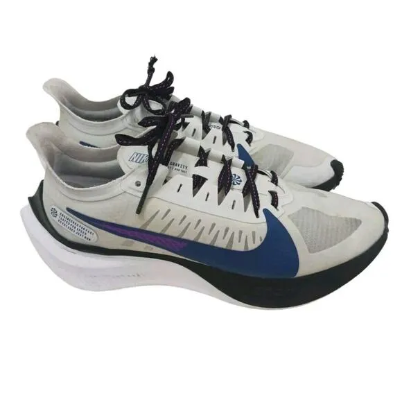 Nike Zoom Gravity Running Shoes Women’s Size 9 White Gray Black Purple Run Track