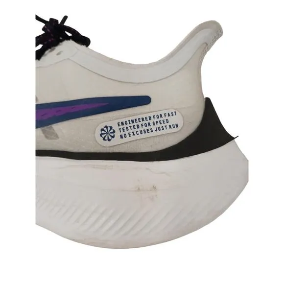 Nike Zoom Gravity Running Shoes Women’s Size 9 White Gray Black Purple Run Track