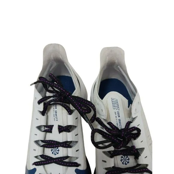 Nike Zoom Gravity Running Shoes Women’s Size 9 White Gray Black Purple Run Track