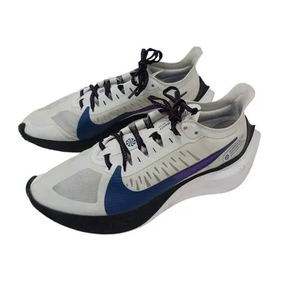 Nike Zoom Gravity Running Shoes Women’s Size 9 White Gray Black Purple Run Track
