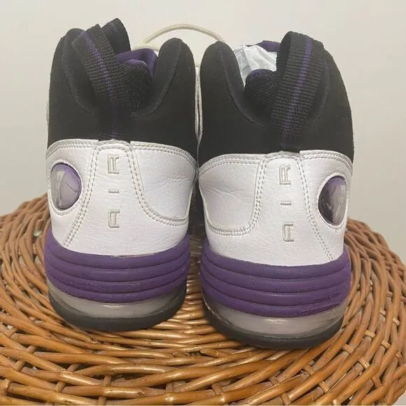 Nike Air Penny 3 Eggplant Basketball Sneakers Shoes 8.5 Purple White Mens