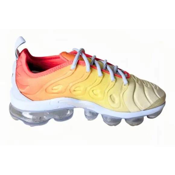 NIKE Air VaporMax Plus &quot;Opti Yellow Laser Crimson' Running Shoes Size 7.5