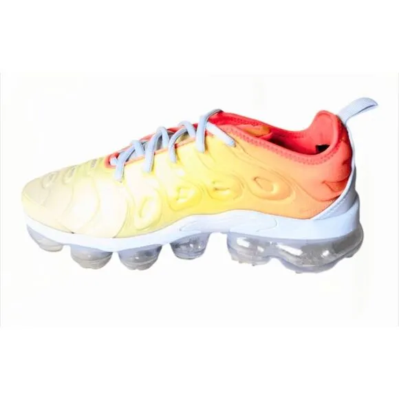 NIKE Air VaporMax Plus &quot;Opti Yellow Laser Crimson' Running Shoes Size 7.5