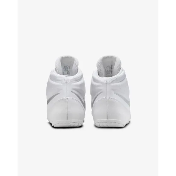 Nike Fury AO2416-102 Sneakers Men's US 8.5 White Silver Wrestling Shoes TF4058