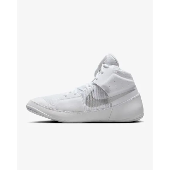 Nike Fury AO2416-102 Sneakers Men's US 8.5 White Silver Wrestling Shoes TF4058