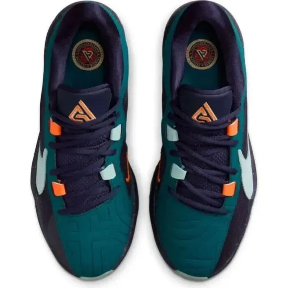 Nike Zoom Freak 5 DX4985-300 Sneakers Men's Geode Teal Purple Ink Shoes FD350