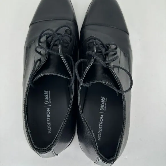Nordstrom Black‎ Men's Dress Shoes Oxford Pointed Cap Toe Lace Up
