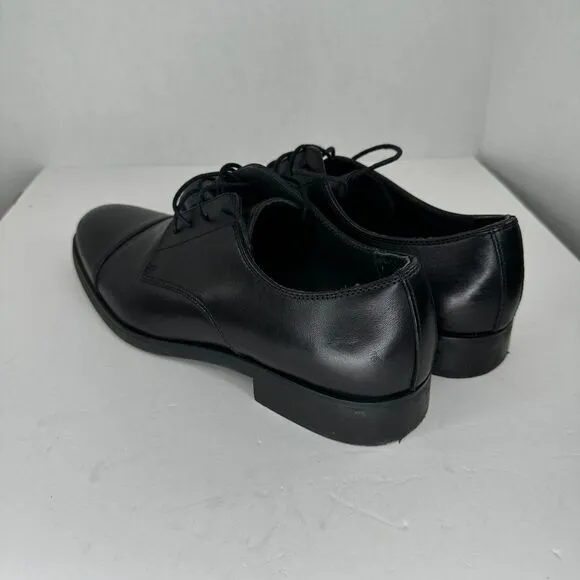 Nordstrom Black‎ Men's Dress Shoes Oxford Pointed Cap Toe Lace Up