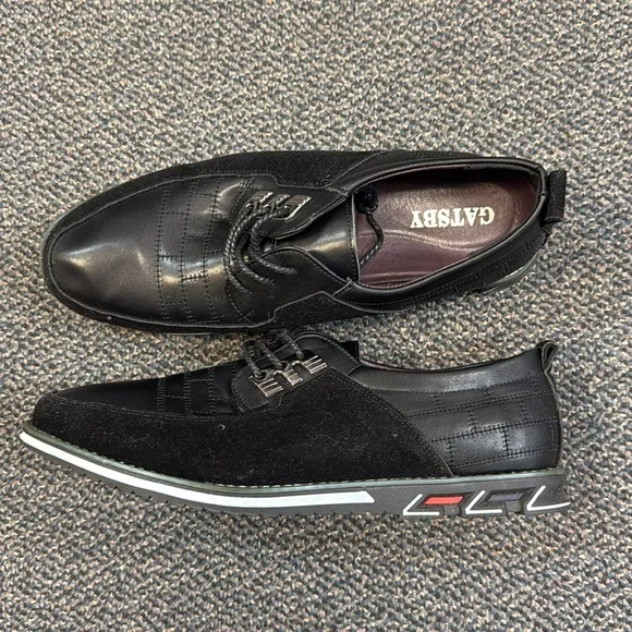 NWOB Gatsby Mens Oxford Derby Orthopedic Leather Shoes