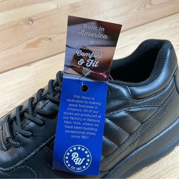 NWOB P.W. Minor Performance Walker Lace II Orthopedic ShoesMen’s 8 3W Black