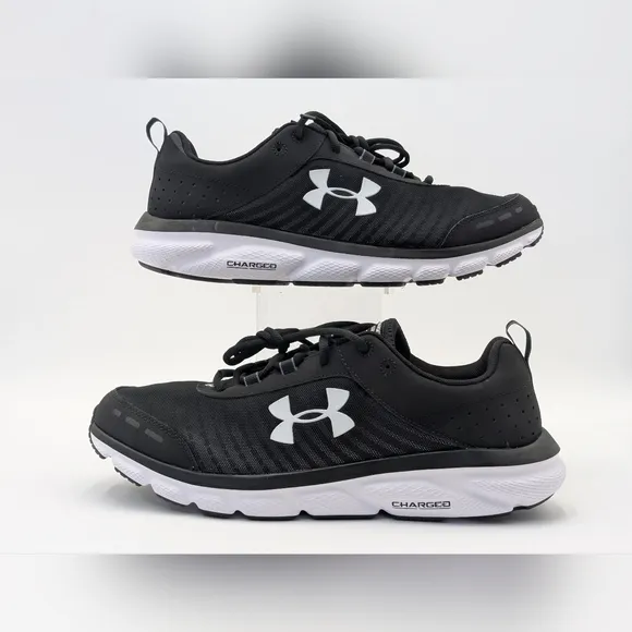 NWOB Under Armour Mens's Charged Assert 8 4E Black Running Shoe Size 13