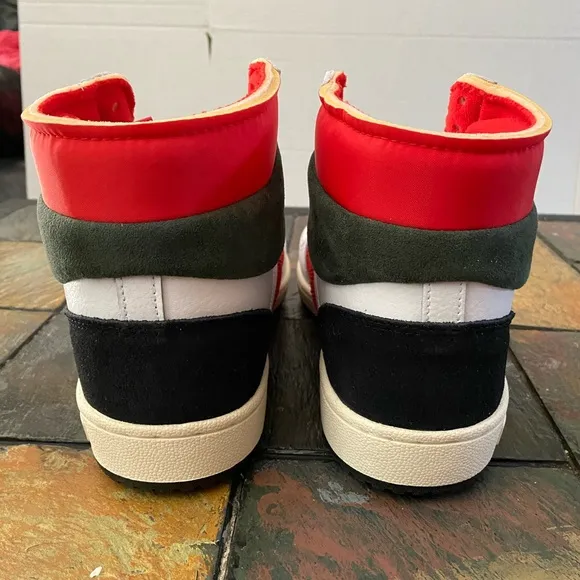 NWOT Adidas Originals Men's White Red Black Top Ten PB Sneakers Shoes Size 11.5