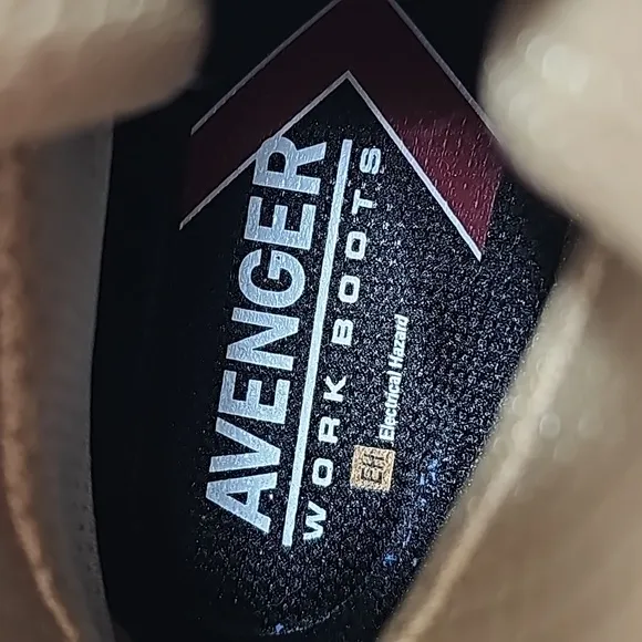 NWOT Avenger Work Boot Ankle Lace-up Comp Waterproof Flex Welt Leather Brown 7