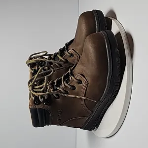 NWOT Avenger Work Boot Ankle Lace-up Comp Waterproof Flex Welt Leather Brown 7