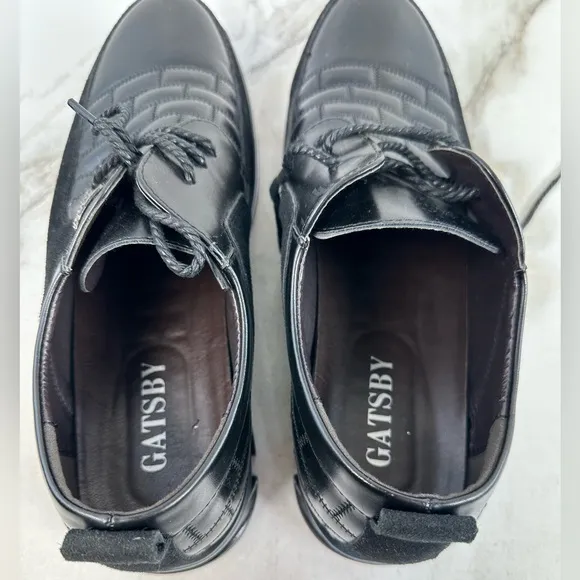 NWOT Gatsby Men's Oxford Derby Orthopedic Leather Dress Shoes, Sz 13