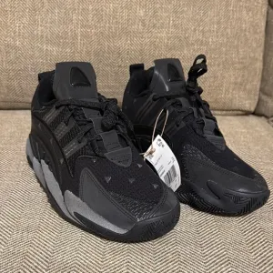 NWT Adidas Crazy BYW 2.0 Basketball Triple Black Sneakers/Shoes GX0043 Size 7